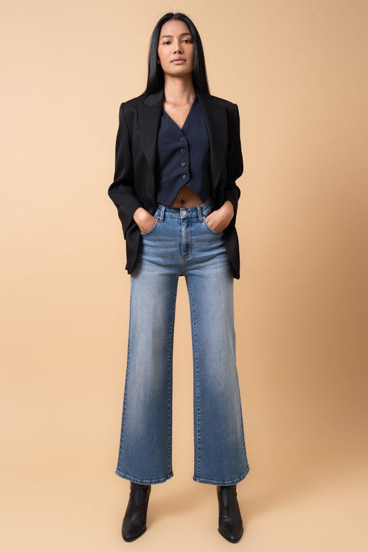 High-Rise Relaxed Wide Leg Jeans