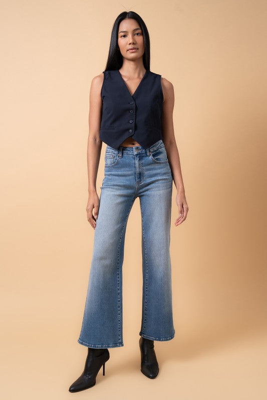 High-Rise Relaxed Wide Leg Jeans