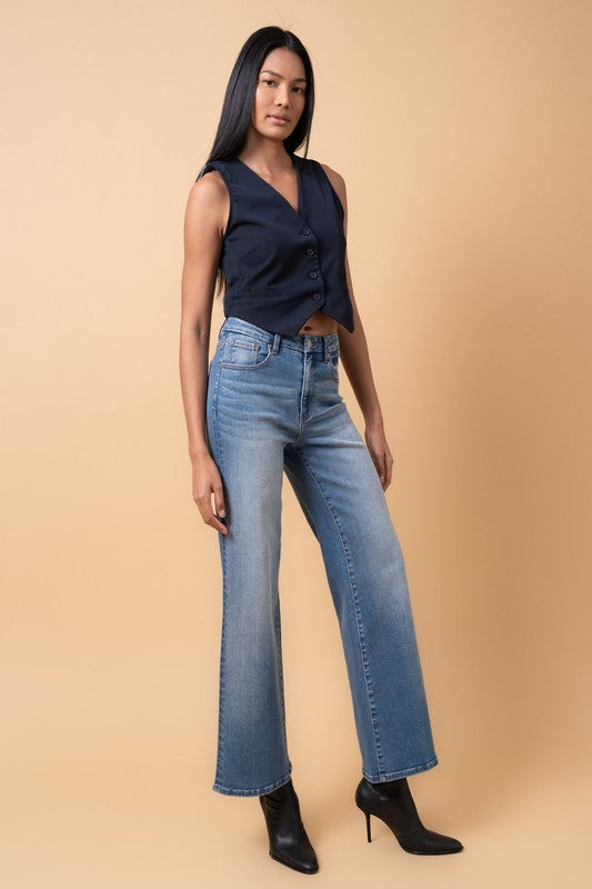 High-Rise Relaxed Wide Leg Jeans