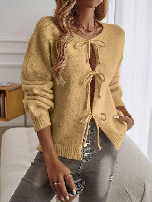 Tie Front Cardigan