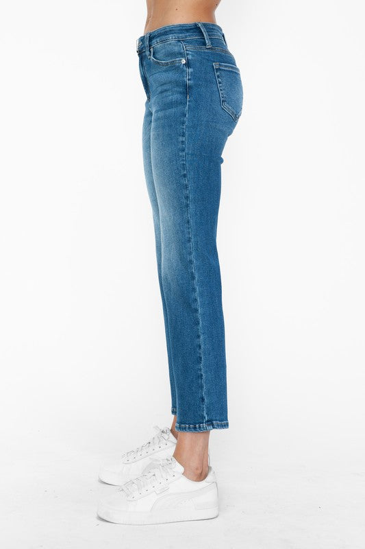 Cat's Whiskers Mid Rise Ankle Jeans